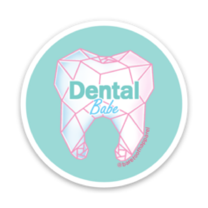 Geo Tooth Dental Babe Sticker