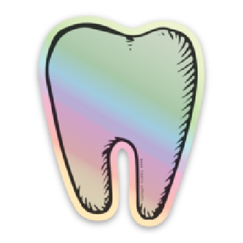 Holographic Tooth Sticker