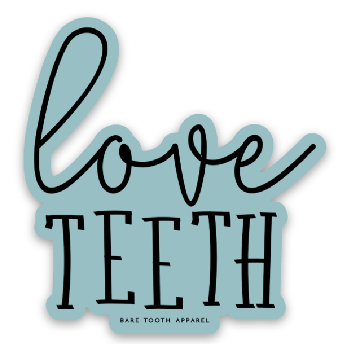 Love Teeth Mini Sticker