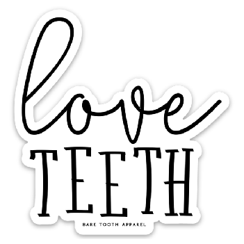 Love Teeth Sticker