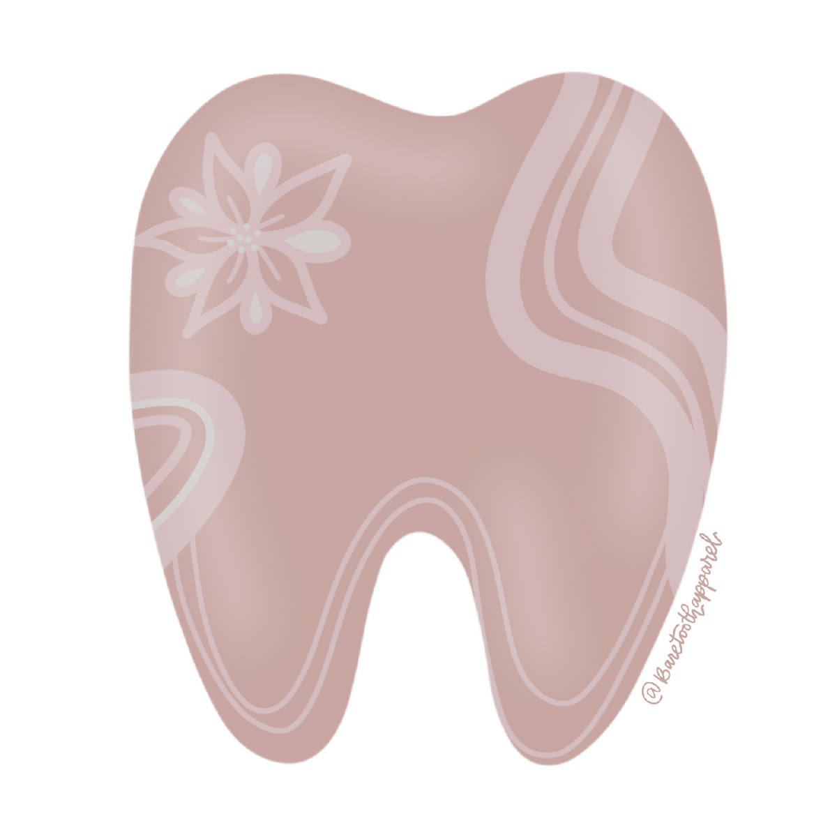 Mauve Tooth Sticker