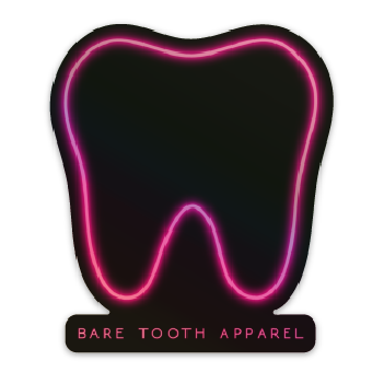 Neon Tooth Holographic Sticker