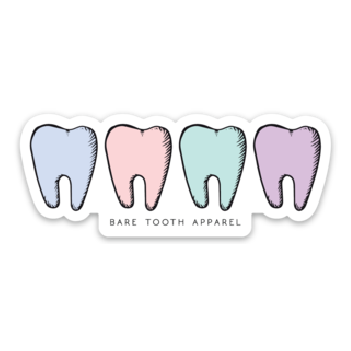 Quad Teeth Sticker