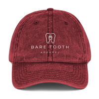 Bare Tooth Logo Vintage Cap - Bare Tooth Apparel